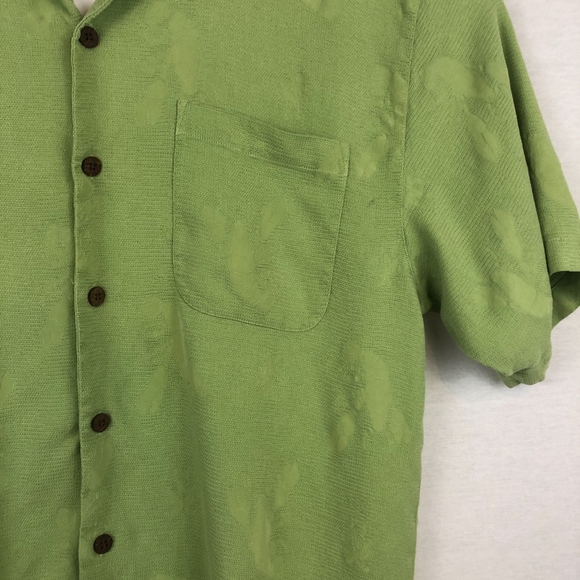 TOMMY BAHAMA "The Green Lobster" Silk Hawaiian Tee - Picture 3 of 4